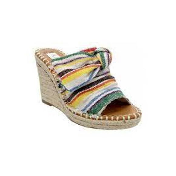 Sugar Shoes - SUGAR Hundreds Knotted Band Wedge Sandals SZ 9.5